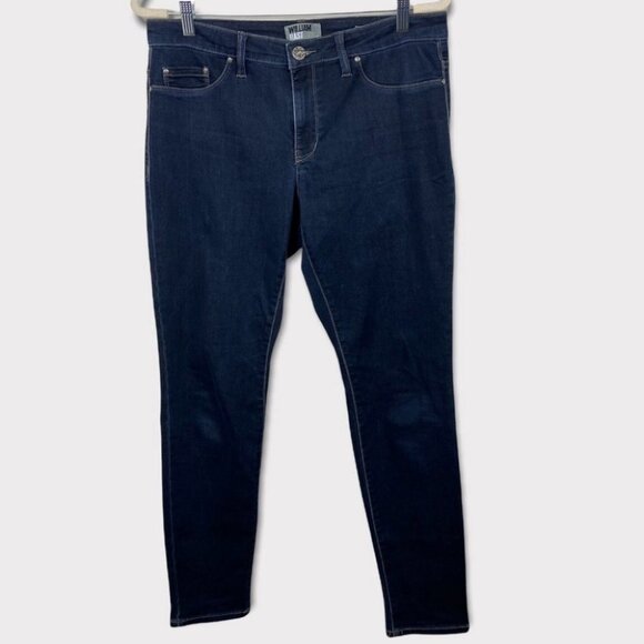 William Rast Justin Timberlake Slim Leg Dark Blue Jeans Size 12 Denim Mid Rise - Picture 2 of 13